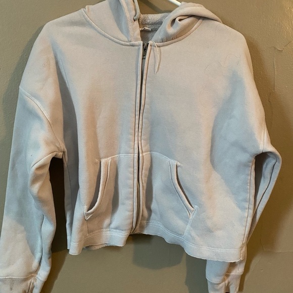 Women's Light Gray Zip-Up Jacket - Picture 2 of 4